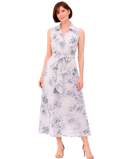 Vestido Sandra Darren blanco con estampado floral para mujer