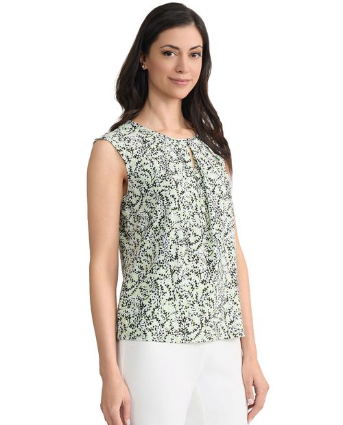 Blusa casual Kasper Separates multicolor con estampado floral para mujer