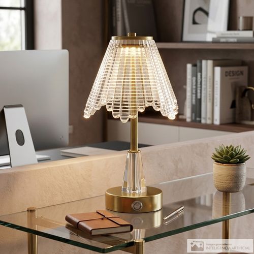 Lámpara de mesa decorativa USB 16x30 cm
