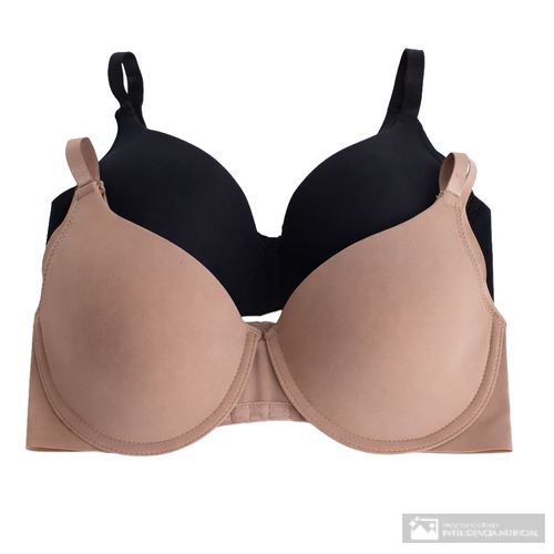Set de 2 brasieres Rene Rofe con aro sólidos para mujer