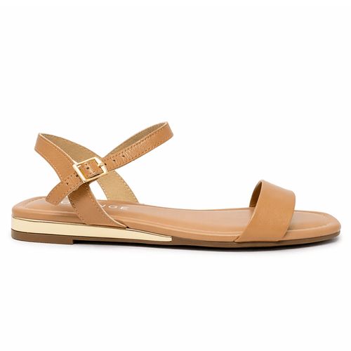 Sandalia casual Orange color nude para mujer