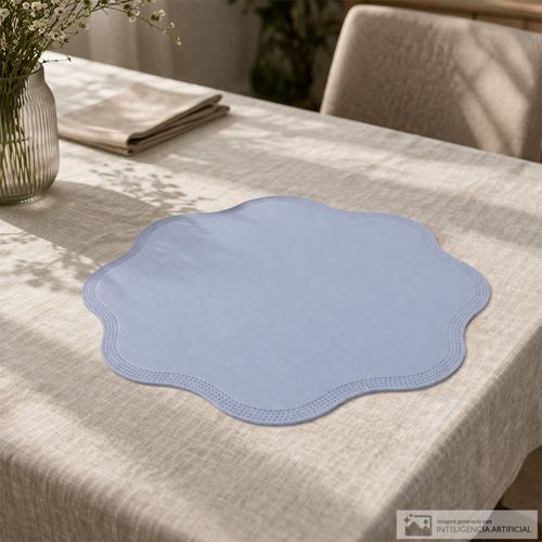Individual ondulado de plástico para mesa 38 cm