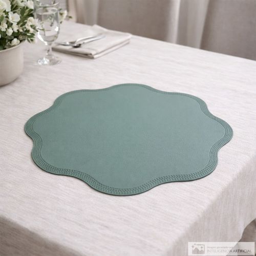 Individual ondulado de plástico para mesa 38 cm