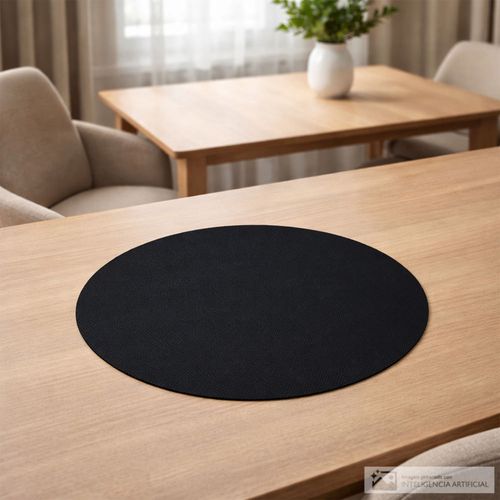 Mantel individual redondo de plástico para mesa 38 cm