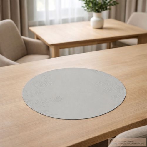 Mantel individual redondo de plástico para mesa 38 cm