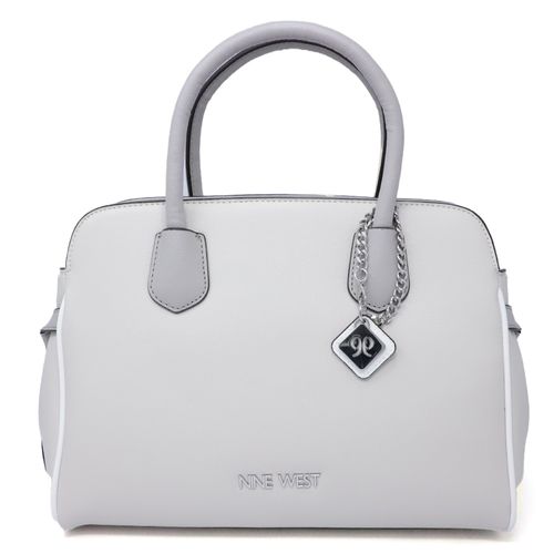 Cartera satchel Nine West gris para mujer