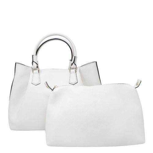 Cartera satchel Sfera color blanco para mujer