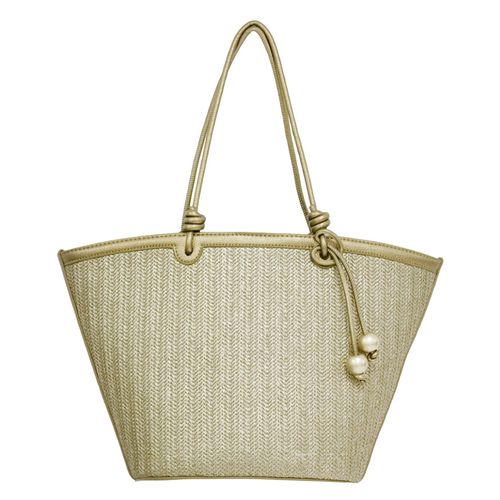 Cartera tote Sfera color dorado para mujer