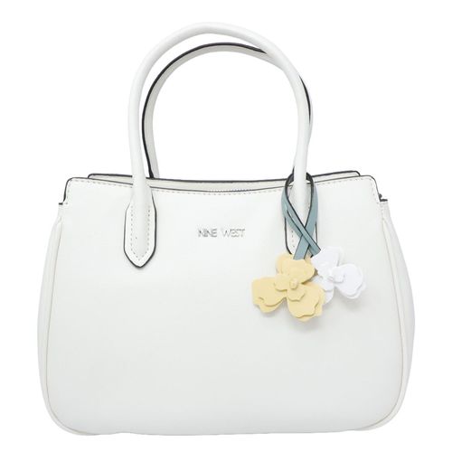 Cartera satchel Nine West color blanco para mujer