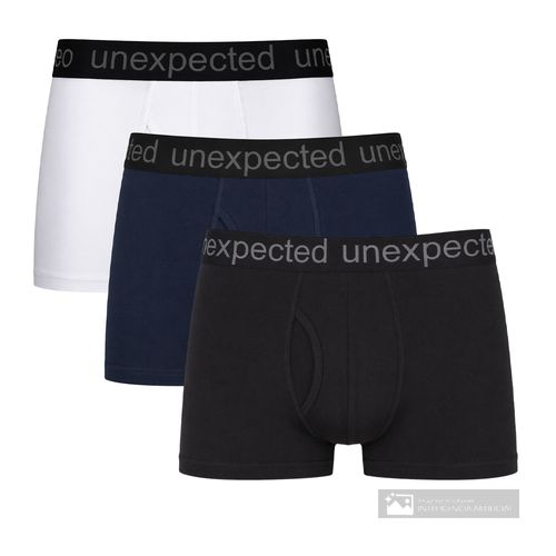 Pack de 3 bóxer briefs Unexpected multicolor sólidos para hombre