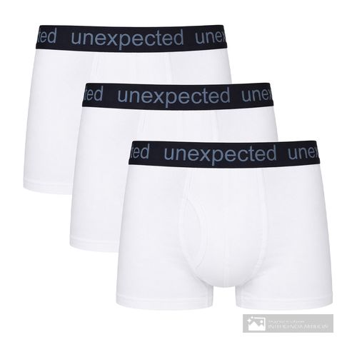 Pack de 3 bóxer briefs Unexpected blanco sólidos para hombre
