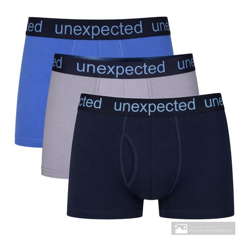 Pack de 3 bóxer briefs Unexpected multicolor sólido para hombre