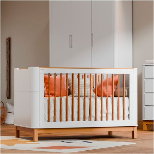 Cuna 3 Funciones Flow Blanca Eco Wood