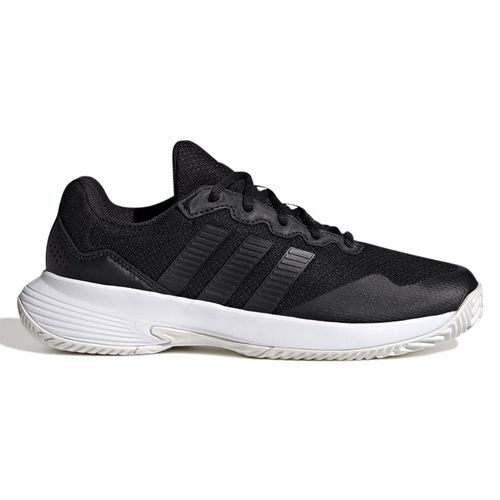 Zapato para tenis Adidas Gamecourt 2 color negro/blanco para mujer