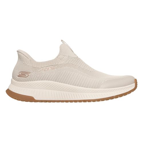 Zapato casual Skechers Bobs Squad 4 color blanco para mujer