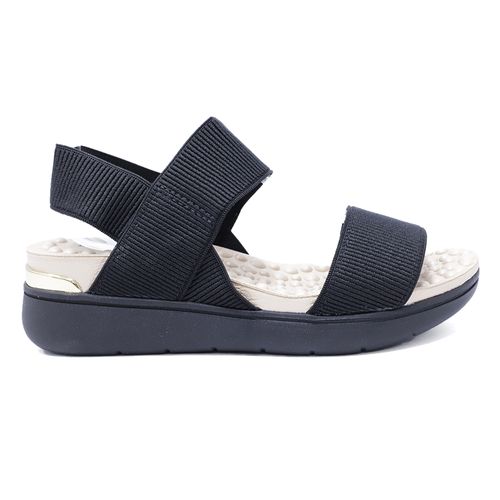 Sandalia casual Nicolle color negro para mujer