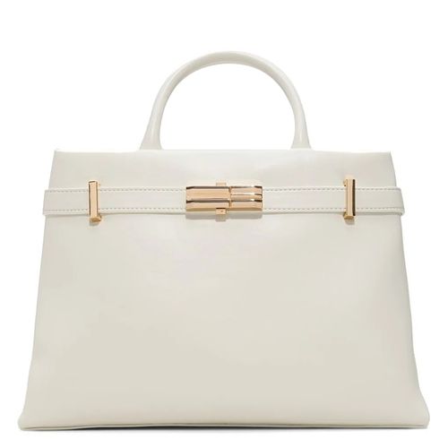 Cartera satchel Aldo color blanco para mujer