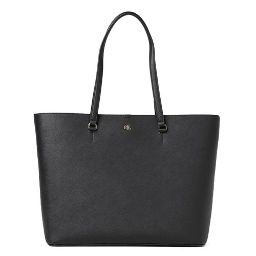 Cartera tote Lauren Karly color negro para mujer