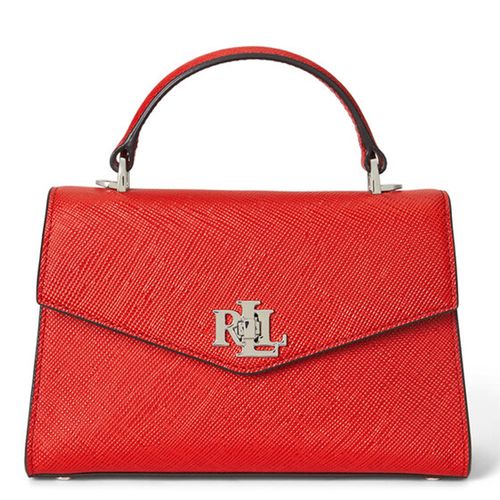 Cartera satchel Lauren color rojo para mujer