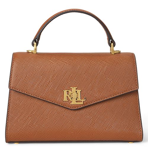 Cartera satchel Lauren café para mujer