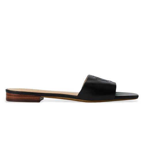Sandalia casual Lauren color negro para mujer