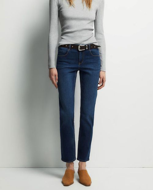 Jeans Sfera Straight azul oscuro denim para mujer
