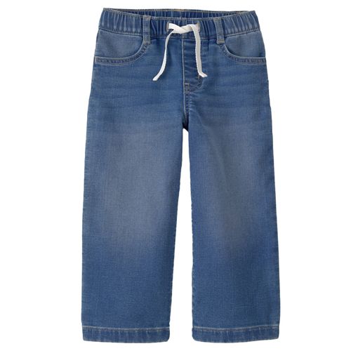 Jeans azul wide leg para niña