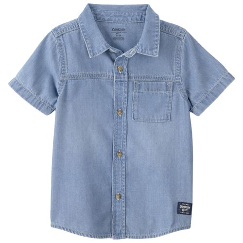 Camisa azul denim para niño