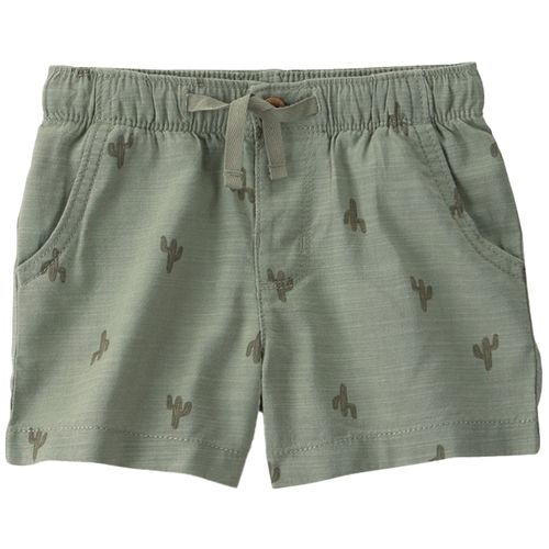 Short verde estampado de cactus de niño
