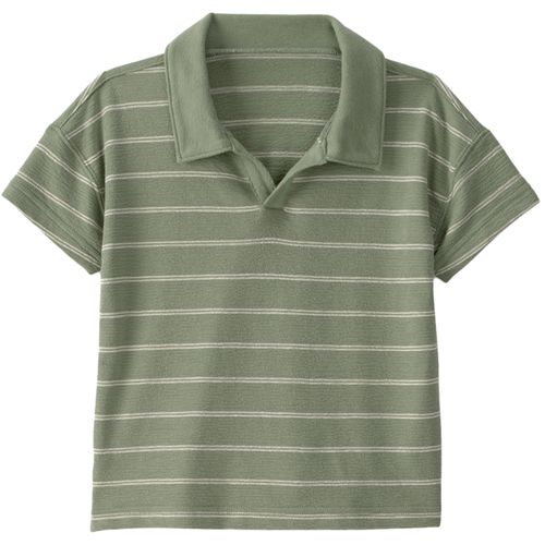 Camisa verde rayada de niño