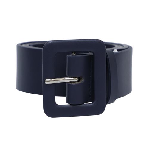 Cinturón Punt Roma color azul navy para mujer
