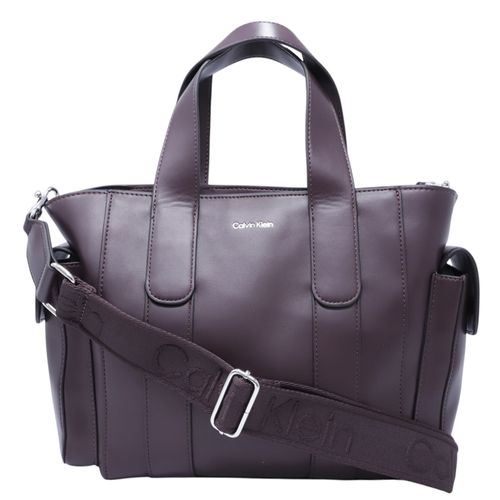 Cartera tote Calvin Klein Webbing color rojo para mujer