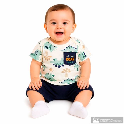 Conjunto de 2 piezas multicolor para bebé niño