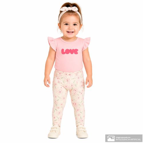 Conjunto de 3 piezas multicolor para bebé niña