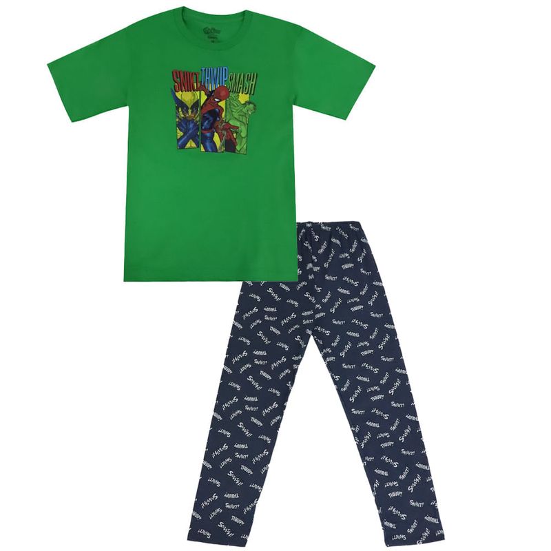 Pijama de 2 piezas con estampado de Marvel para niño-1777386705075