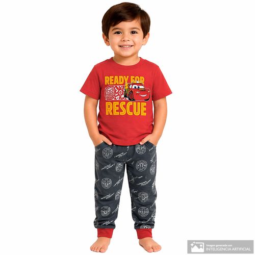 Pijama de 2 piezas con estampado de Cars para niño