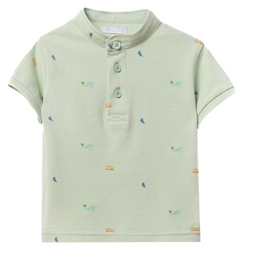Camiseta verde con estampado para bebé niño
