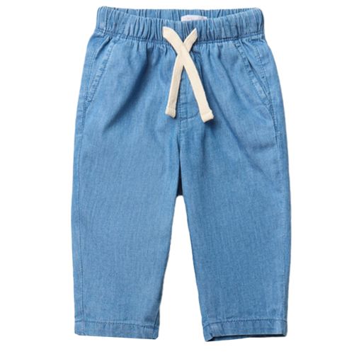 Pantalon azul denim para bebe niño