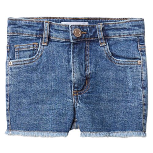 Short azul denim para niña