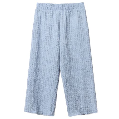 Pantalón azul con textura para niña