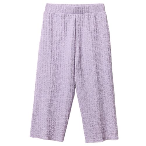 Pantalón morado con textura para niña