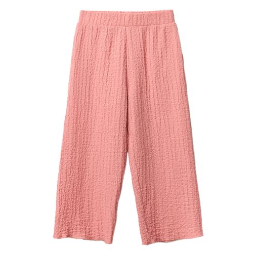 Pantalón rosado con textura para niña