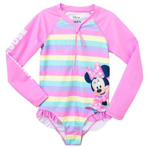 Traje de baño multicolor con estampado de Minnie Mouse para niña