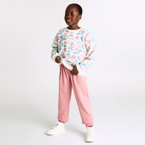 Pantalón jogger rosado para niña