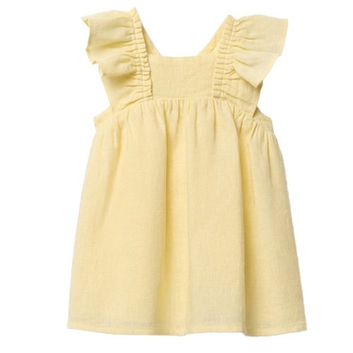 Vestido amarillo para bebé niña