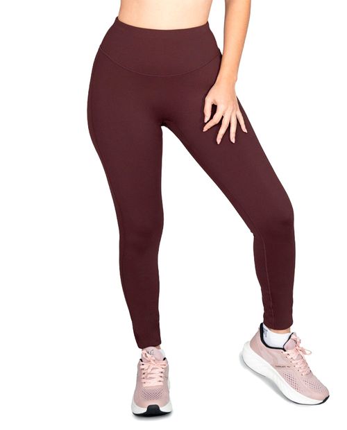 Legging deportiva Everlast atlas color vino cintura alta para mujer