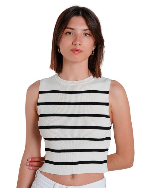 Camiseta Only tank top rayada para mujer