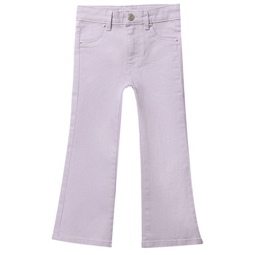 Jeans bootcut morado para niña