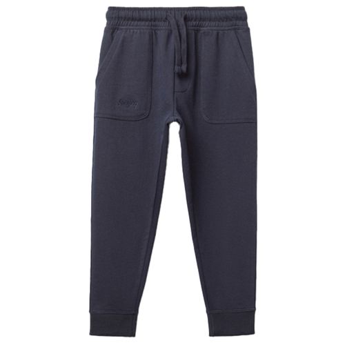 Pantalón jogger azul con bordado Surfing para niño