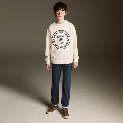 Jeans jogger denim azul para niño